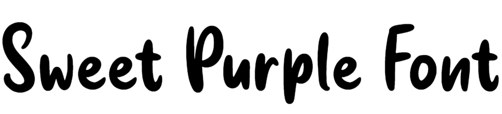 Sweet Purple Font Download