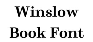 Winslow Book Font Download