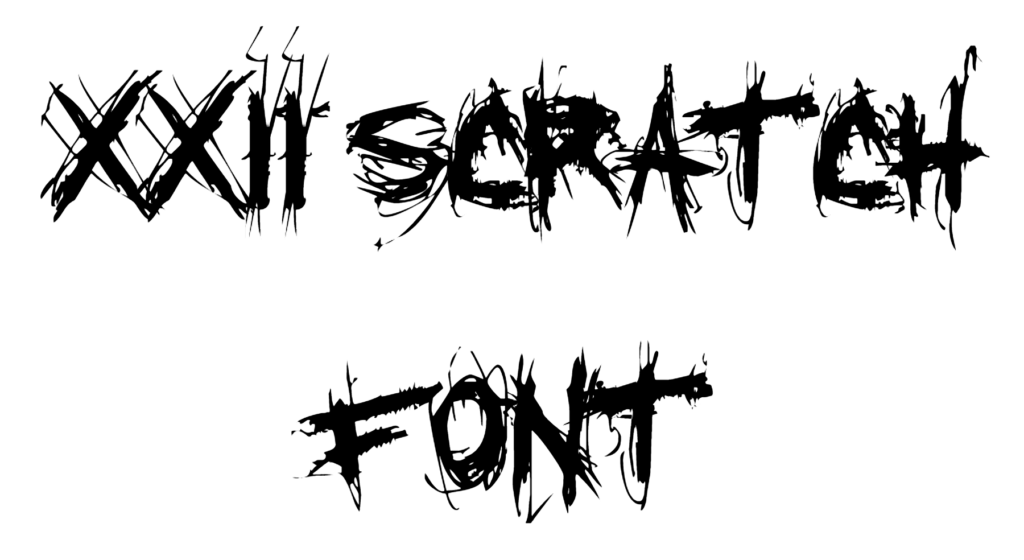 XXII Scratch Font Download