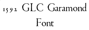 1592 GLC Garamond Font Download