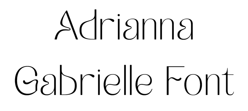 Adrianna Gabrielle Font Download