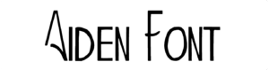 Aiden Font Download