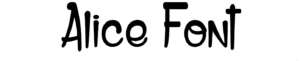 Alice Font Download