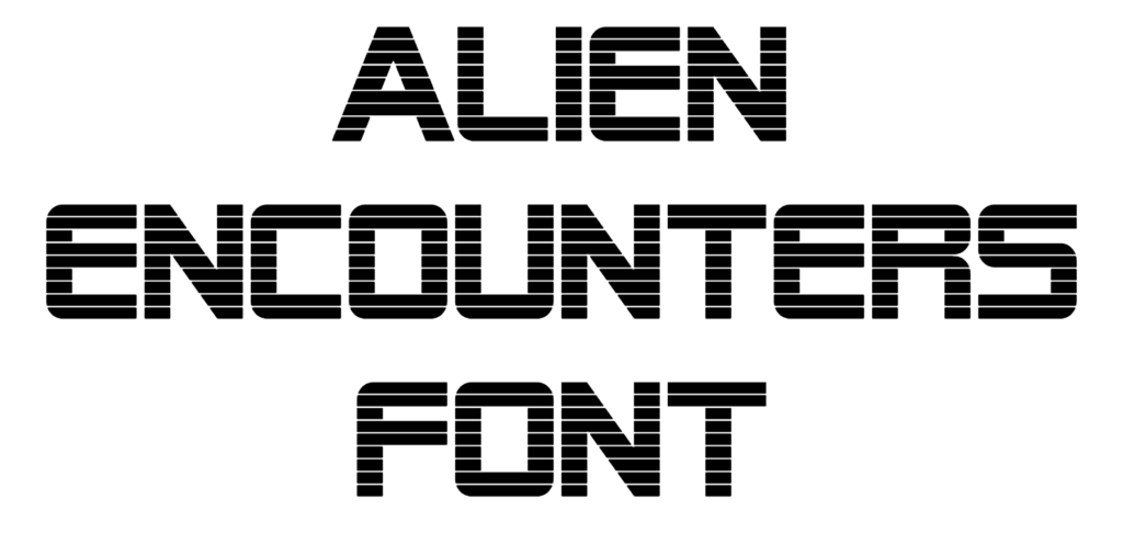 Alien Encounters Font Download