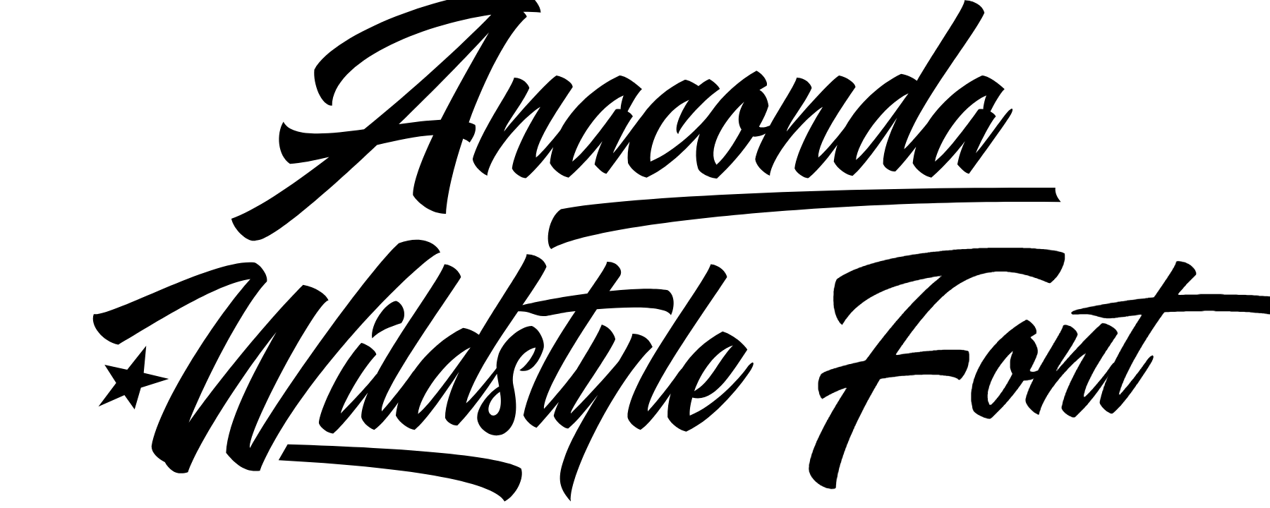 Anaconda Wildstyle Font Download