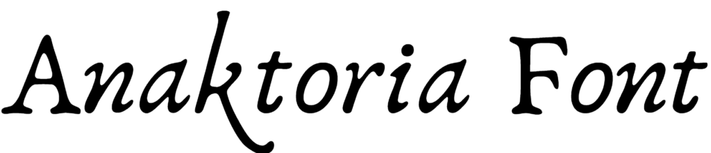 Anaktoria Font Download