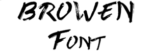 BROWEN Font Download