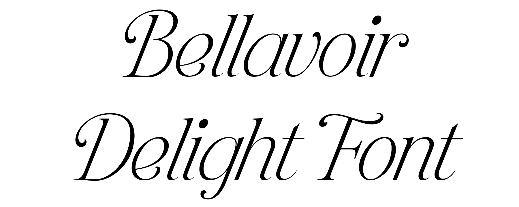Bellavoir Delight Font Download