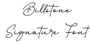 Billstone Signature Font Download