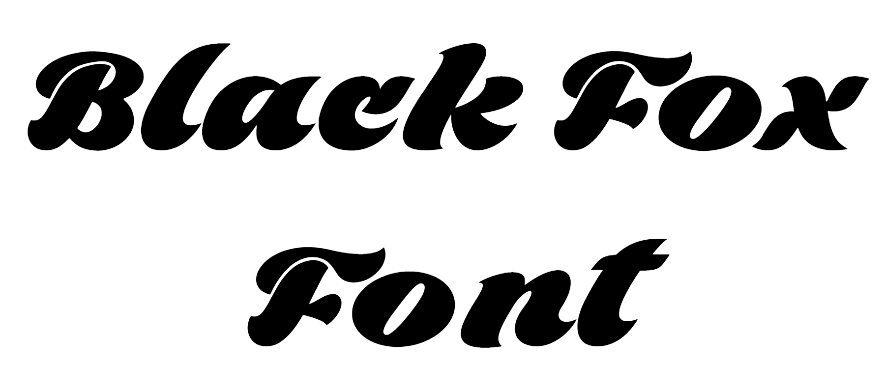 Black Fox Font Download