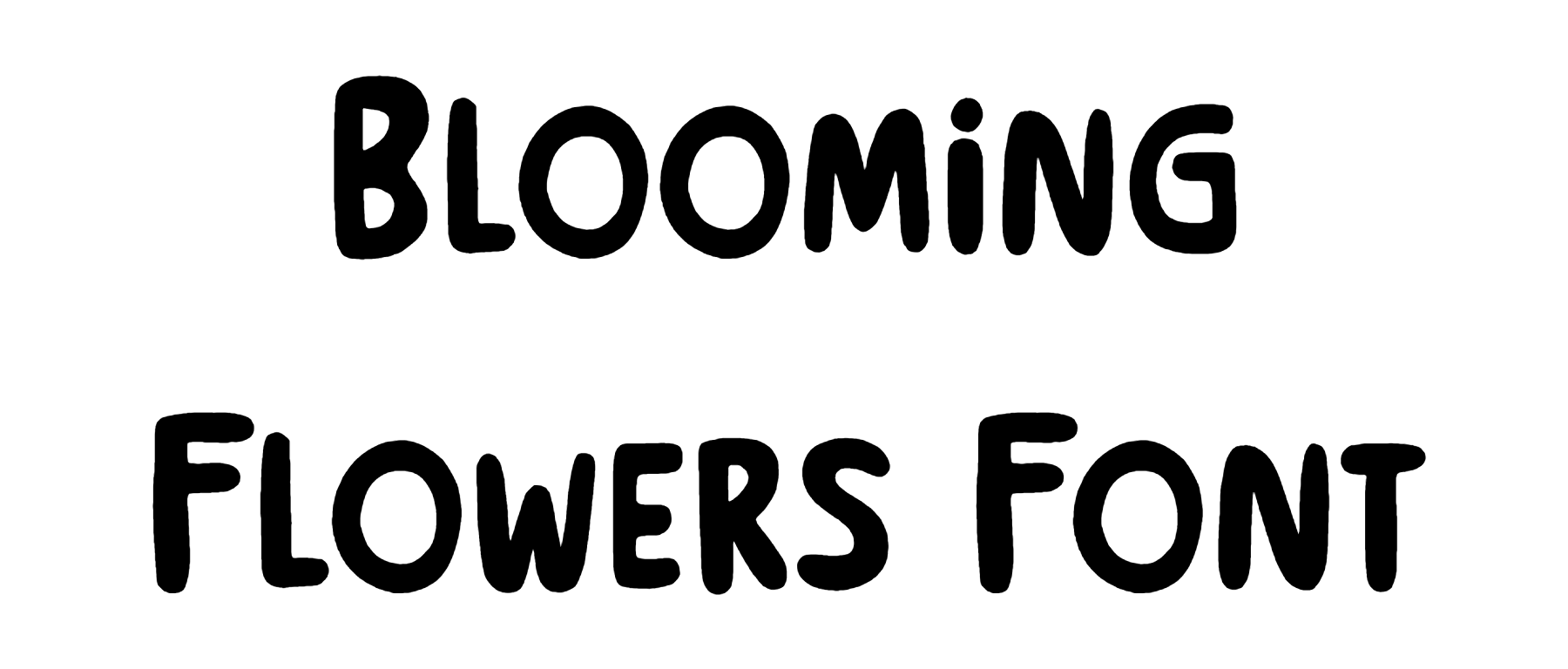 Blooming Flowers Font Download