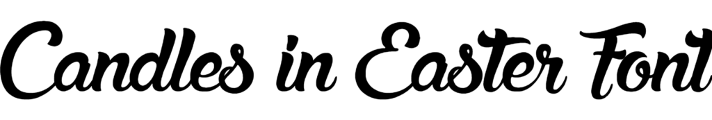Candles in Easter Font Download