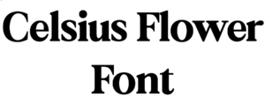 Celsius Flower Font Download
