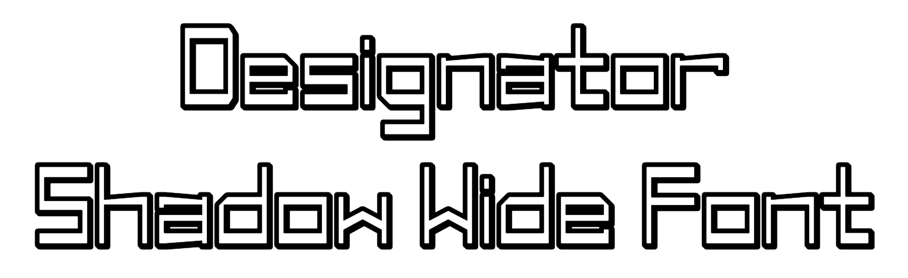 Designator Shadow Wide Font Download