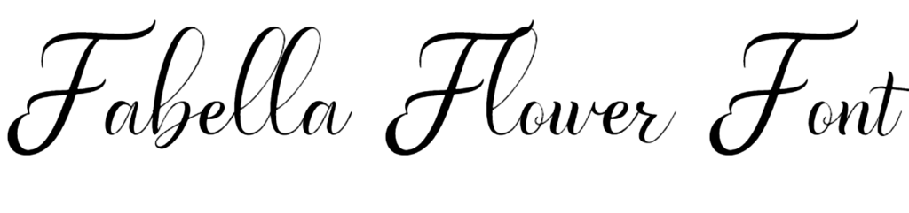 Fabella Flower Font Download