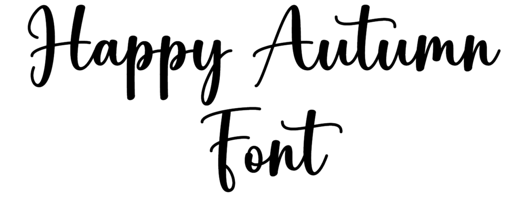 Happy Autumn Font Download