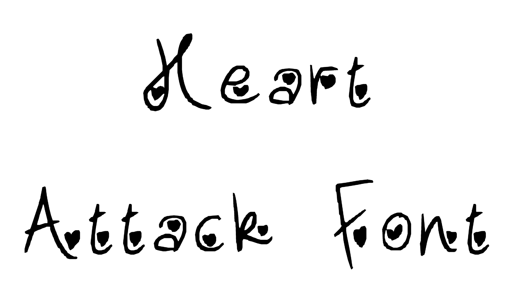 Heart Attack Font Download