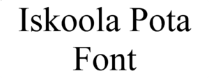 Iskoola Pota Font Download