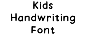 Kids Handwriting Font Download