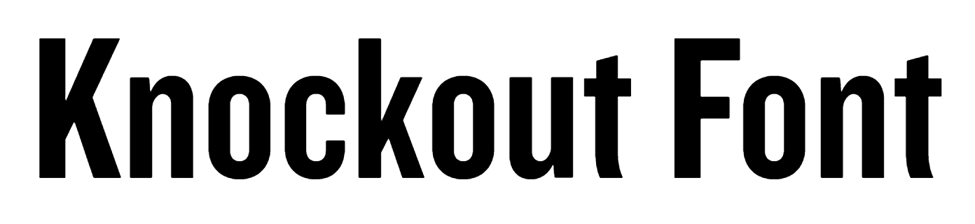 Knockout Font Download