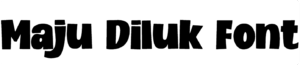 Maju Diluk Font Download