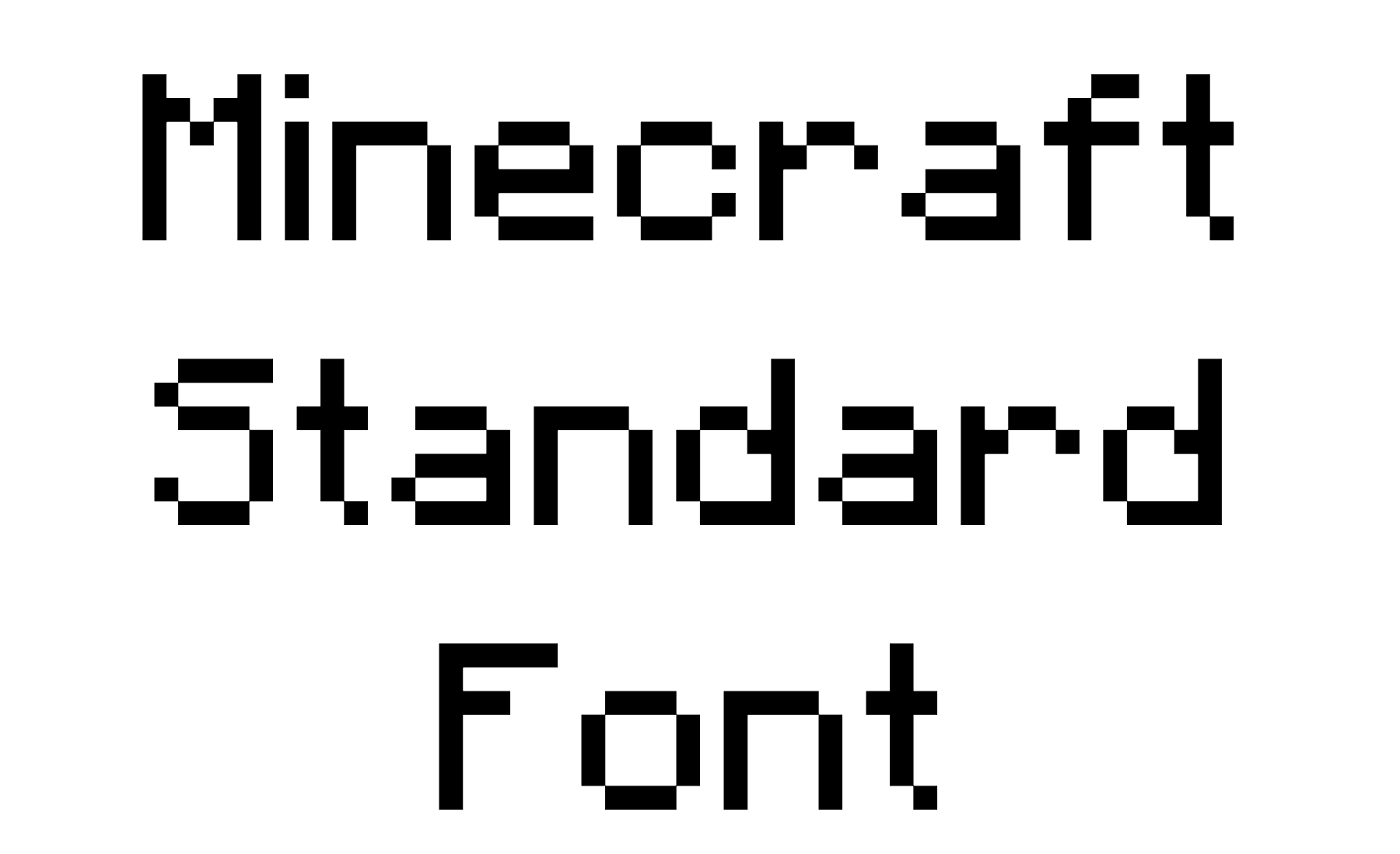Minecraft Standard Font Download