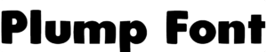 Plump Font Download
