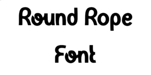 Round Rope Font Download