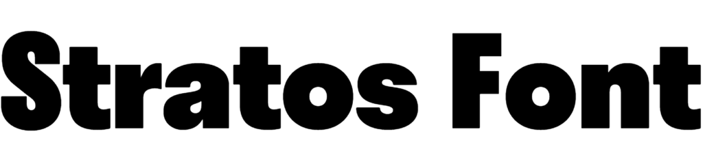 Stratos Font