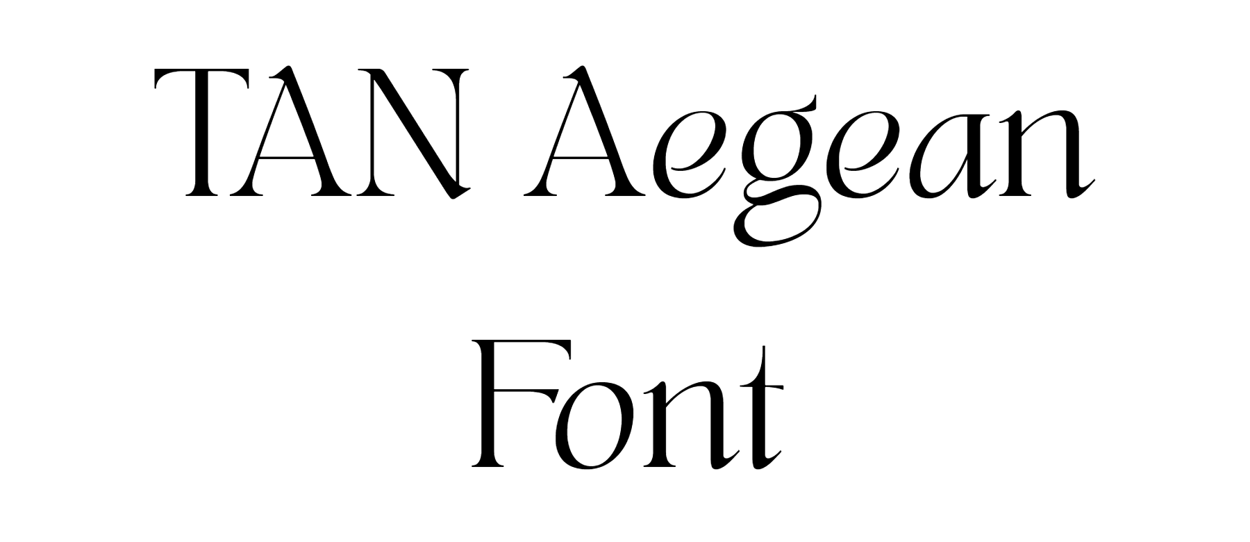 TAN Aegean Font Download