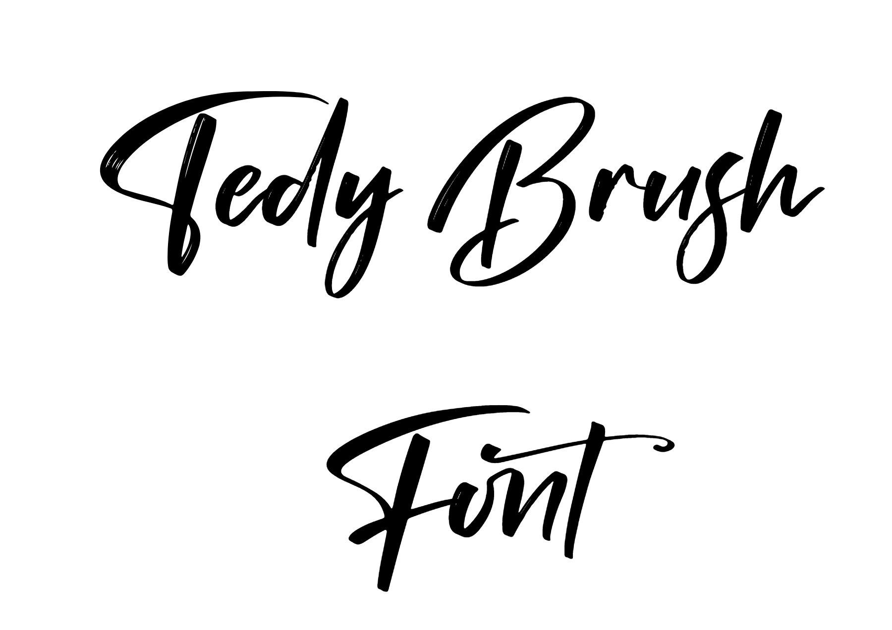 Tedy Brush Font Download