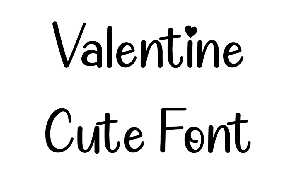 Valentine Cute Font Download