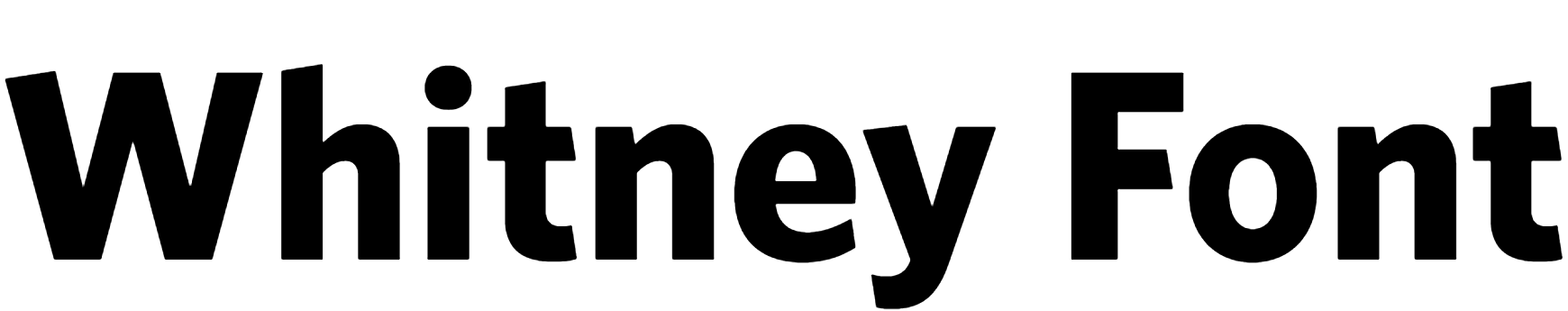 Whitney Font Download
