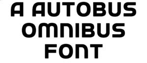 a Autobus Omnibus Font Download