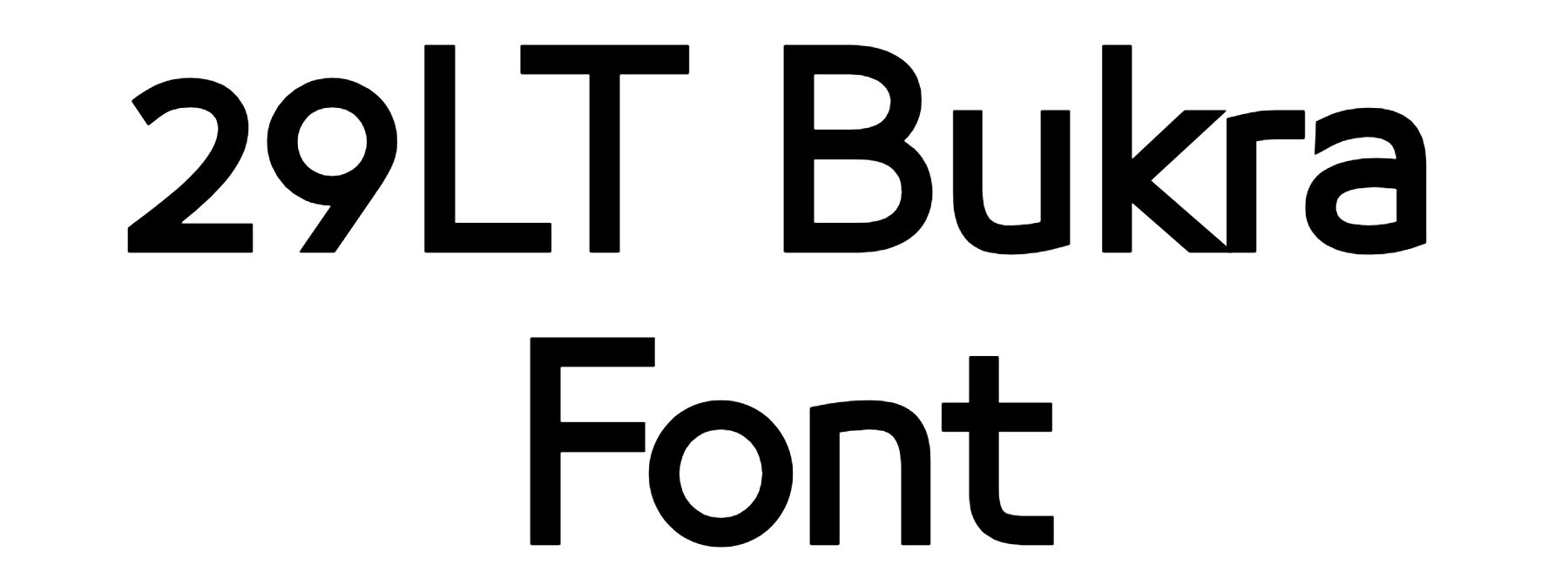 29LT Bukra Font Download