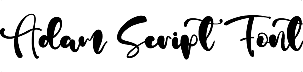 Adam Script Font Download