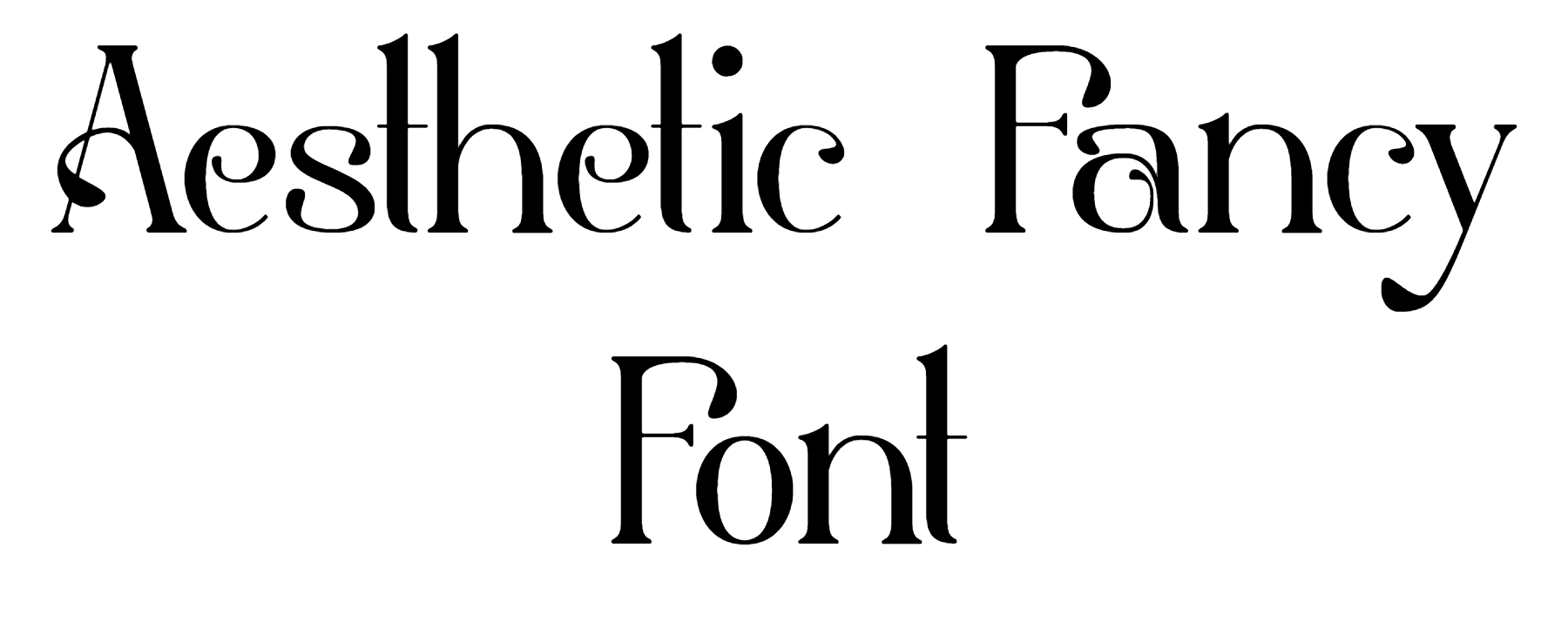 Aesthetic Fancy Font Download
