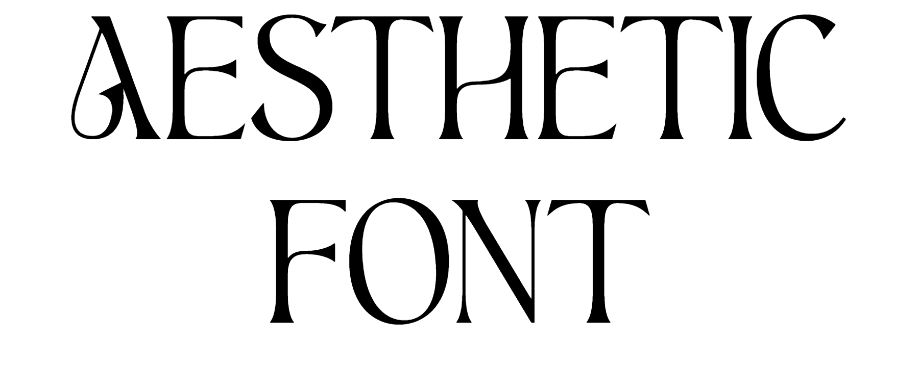 Aesthetic Font Download