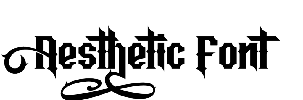 Aesthetic Gothic Font Download