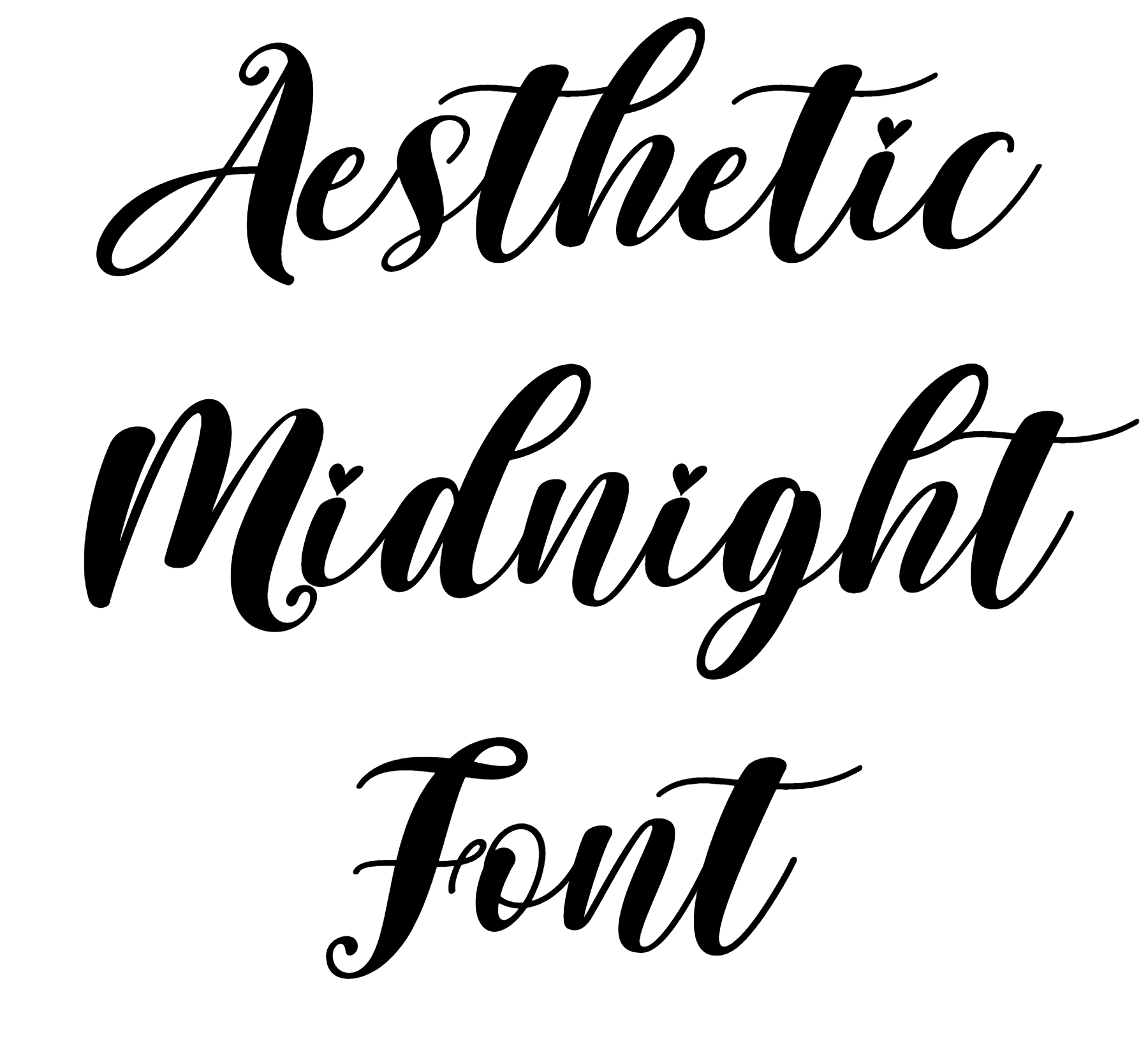 Aesthetic Midnight Font Download