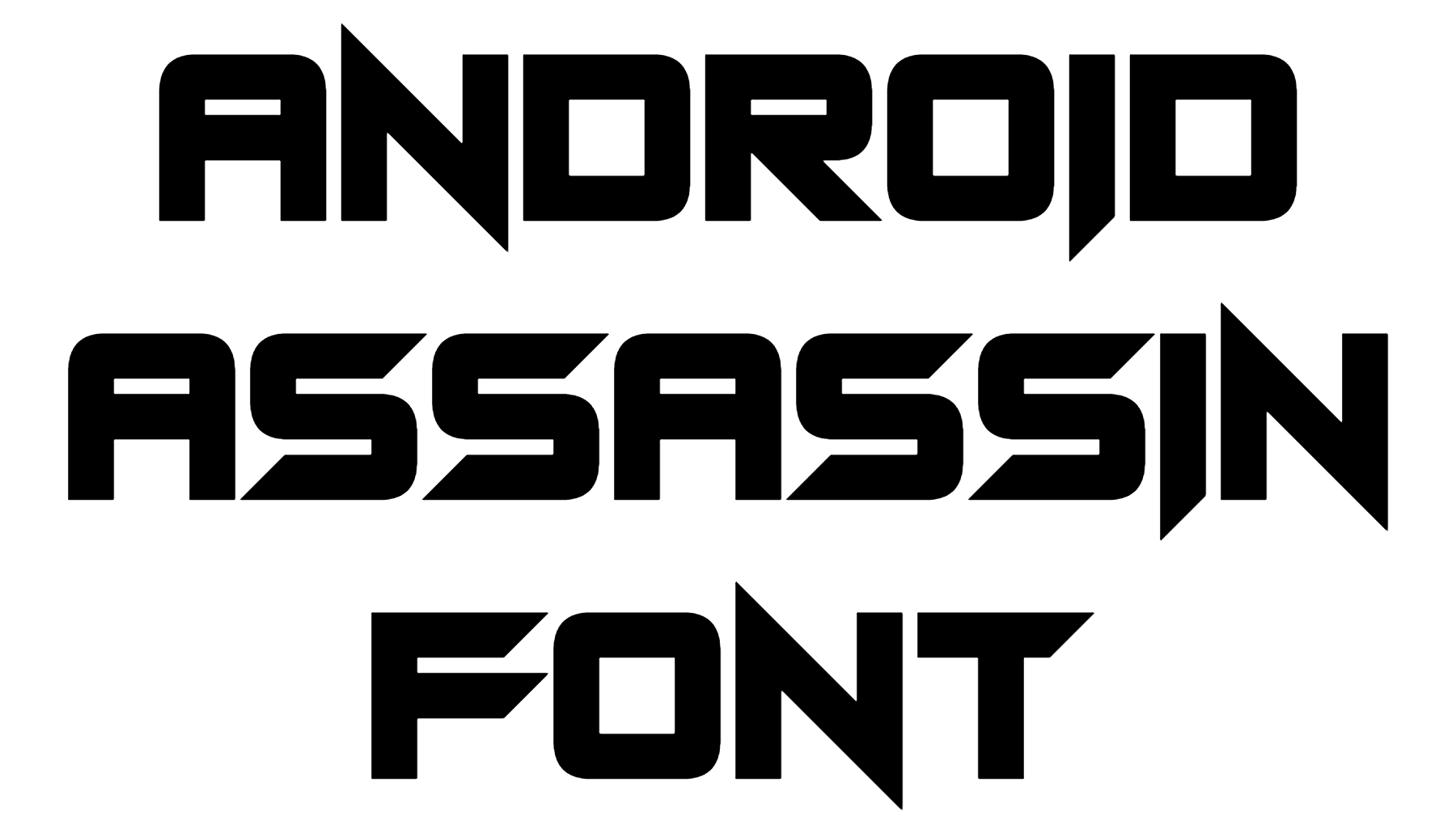 Android Assassin Font Download