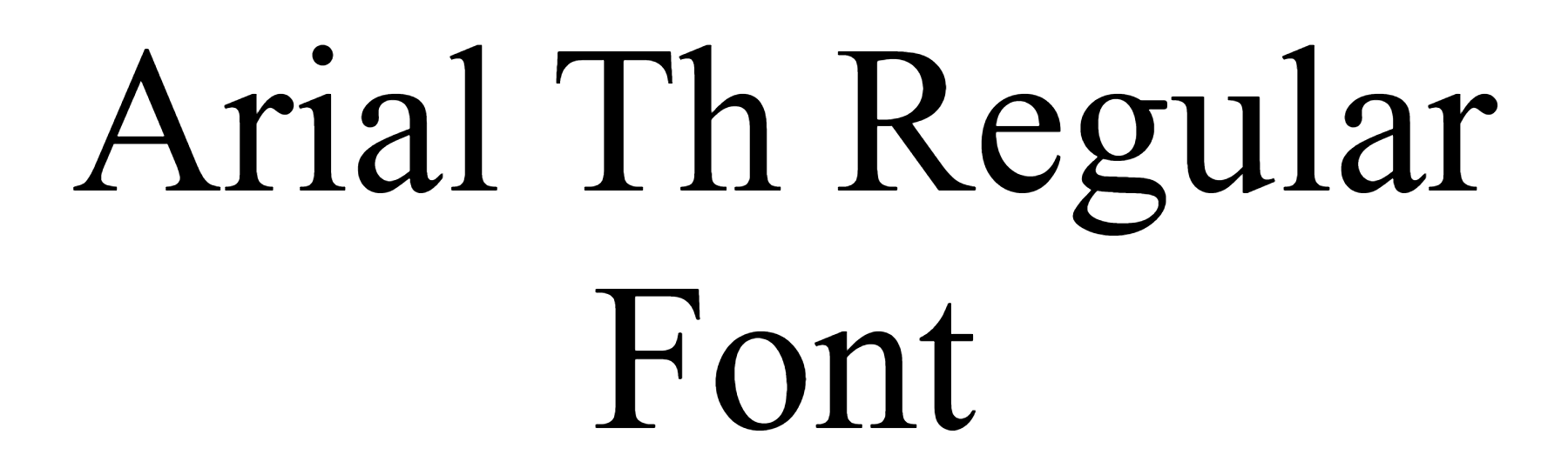 Arial Th Regular Font Download