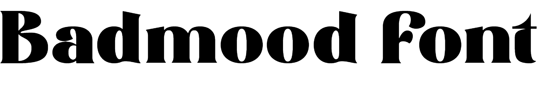 Badmood Font Download