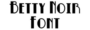 Betty Noir Font Download