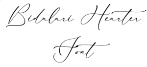 Bidalari Hearter Font Download