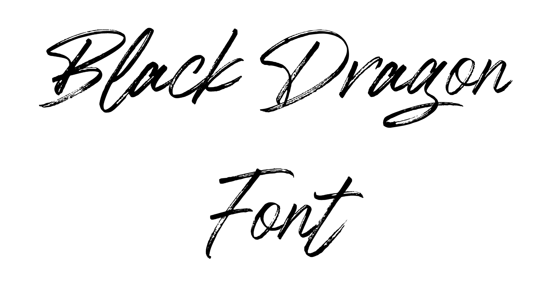Black Dragon Font Download
