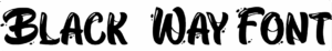 Black Way Font Download