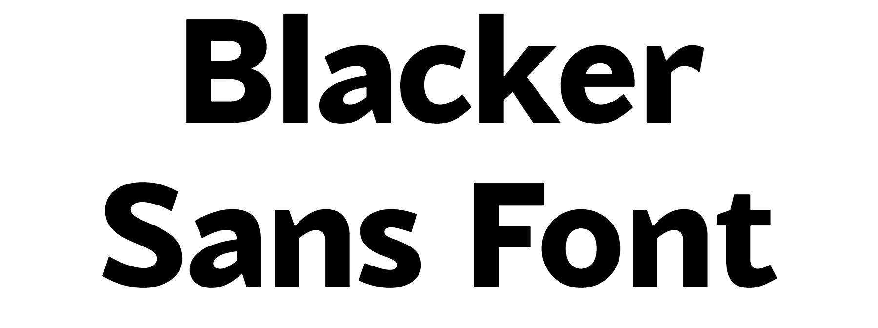 Blacker Sans Font Download