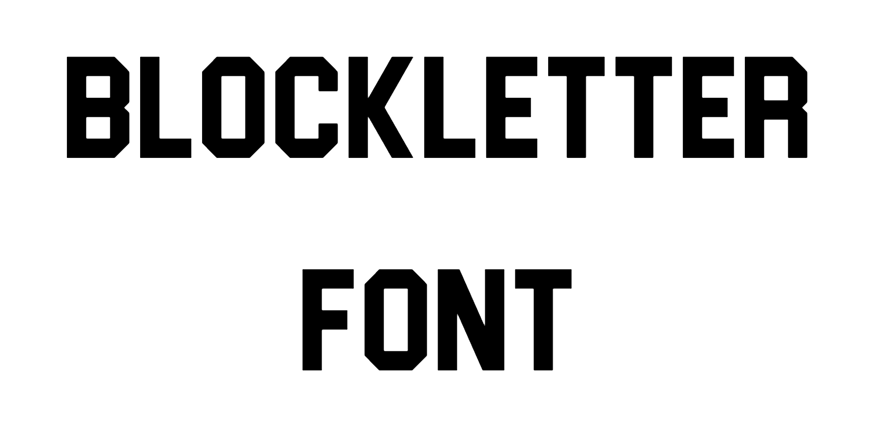 Blockletter Font Download