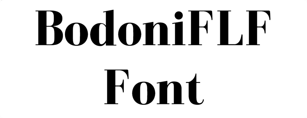 BodoniFLF Font Download